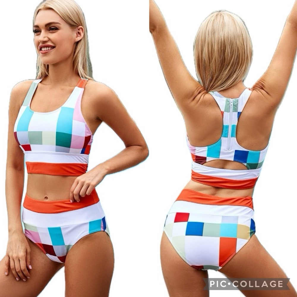 Colorful Geometric Bikini Set